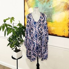 Show Me Your MuMu SMYM bohemian sheer tunic purple