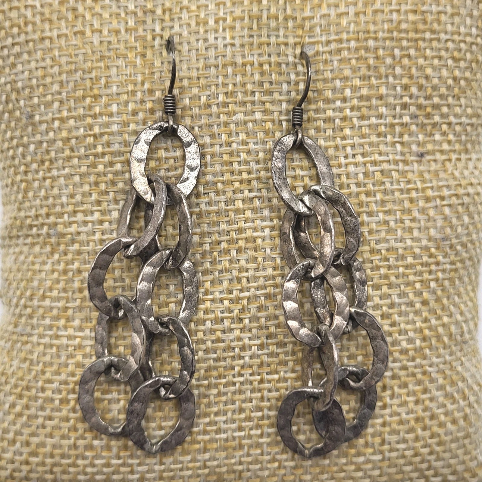 Stunning Sterling Silver Interlocking hoops Sexy … - image 1