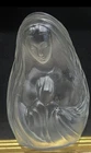 Vintage Fenton? Satin Glass Madonna Prayer Candle Light Vase
