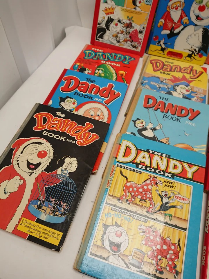 The Dandy Annual Book Bundle 1966-1978 1982 1986 DC Thomson Vintage ...
