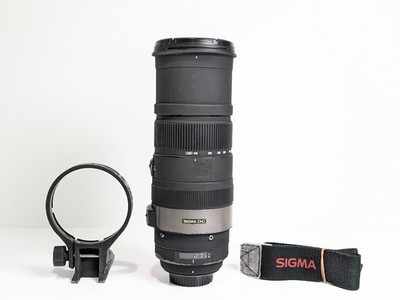 Sigma APO Objektiv 150 500 mm f/5 6,3 DG OS HSM Nikon F [sehr gut mit Riemen]...