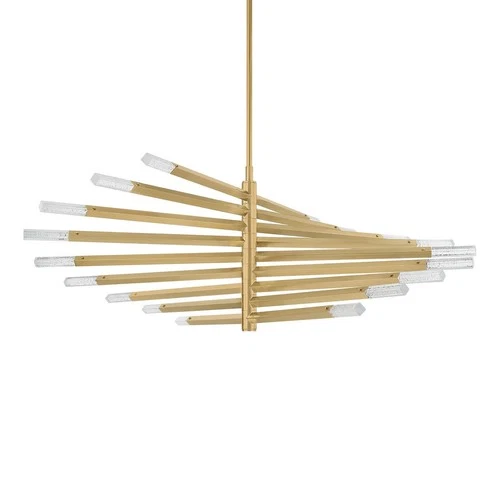 Corbett Lighting 501-56 Strasbourg 56"W LED Abstract Chandelier - Brass - Picture 1 of 9