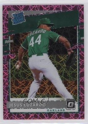 2020 Panini Donruss Optic Pink Velocity Prizm /199 Jesus Luzardo Rookie RC 04t5
