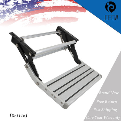 New Aluminum 1Step Pull Out Retractable RV Camper Platform Steps Stair Anti-Slip