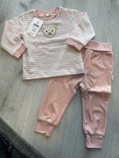 Steiff Anzug Pullover Hose Jogger 80 Niki Set Rose NEU