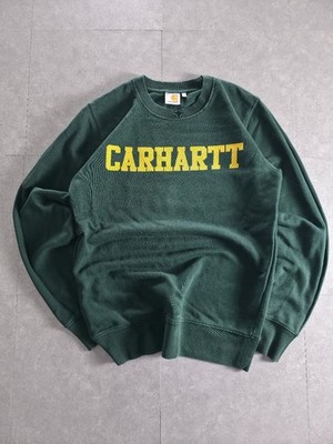 Carhartt WIP College Sweater Crewneck Green Big Logo
