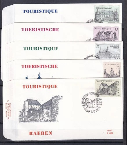 [LG79122] Belgium N°2515/2516FDC Architecture First Day Cover COB € 11,50 SUPERB