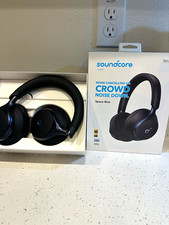 soundcore Space One Wireless Bluetooth ANC Over-Ear Headband Headphones Black
