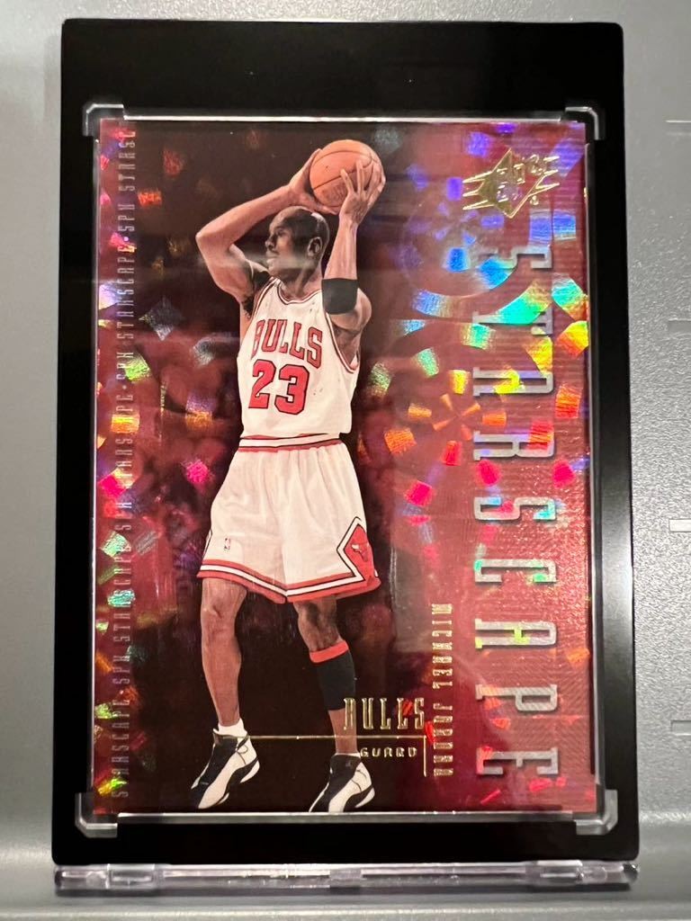 1999-00 SPx Starscape Michael Jordan #ST1 Chicago Bulls NBA Insert Card Rare MJ