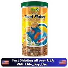 6.35 Oz Tetra Fish Food Flakes Balanced Diet Pond Koi Goldfish, Fast Shipping...
