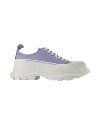 Tread Slick Sneakers - Alexander Mcqueen - Flieder/Weiß - Leder Weiblich