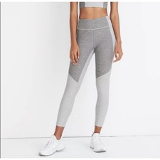 Outdoor Voices TechSweat Core 7/8 Athletic Leggings Medium Space Dye Grey Gym