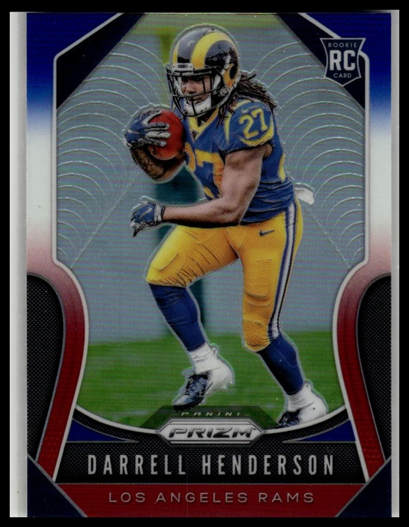 2019 Panini Prizm #330 Darrell Henderson Red White and Blue