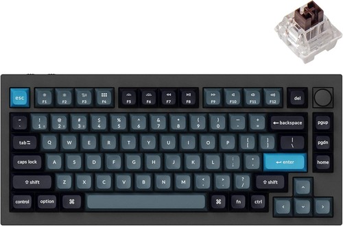Keychron Q1 Pro Knob Version - Brown Tactile Switches - 75% Mechanical Keyboard