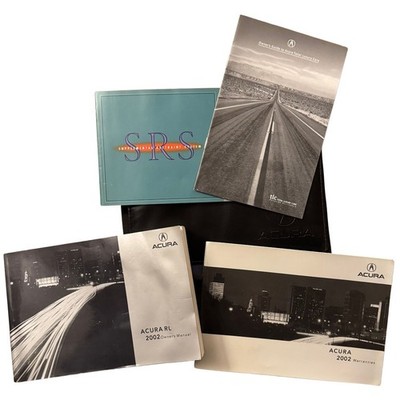 Acura RL 2002 Owner's Manual Set with Folio, Warranties, SRS, TLC Guides