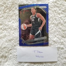 2025 Panini Prizm WNBA - Kiah Stokes #58 Blue Velocity Prizm
