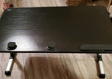 Laptop Bed Tray Desk, SAIJI Adjustable Stand for Bed, Foldable Table