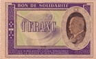 1 Franc Bon de Solidarité - 1941-1942 - Sans série