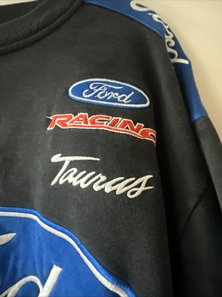 Sudadera vintage Racing Champions Apparel Ford NASCAR Taurus negra y azul XL Foto 2 de 4