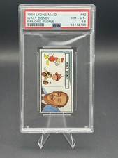 1968 Lyons Maid Walt Disney Famous People #42 Card PSA 8.5
