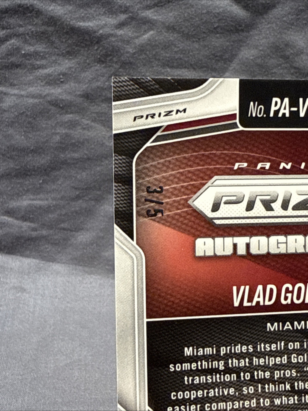 2025 Prizm NBA Vlad Goldin Gold Vinyl Auto SSP /5 Rookie Auto RC AU Heat view 8