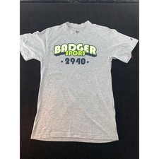 Badger Sport 2940 Youth Gray T-Shirt Athletic Short Sleeve Tee M