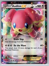 Audino EX 84/124 Holo Ultra Rare Fates Collide Pokemon Lightly Played