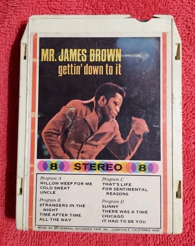 VINTAGE GETTIN' DOWN TO IT JAMES BROWN 8-Track GRT/KING Records (1969) Untested