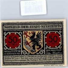 51548518 - Neustettin 50 Pfennig Neustettin / Szczecinek (city and district) 1921