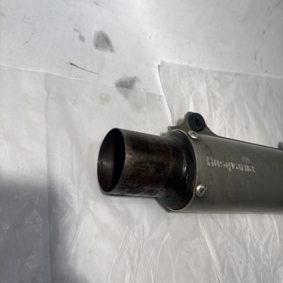 Husqvarna WR125 WR 125 1998 silenciador silenciador tubo de escape punta deflector OEM 98✅ Foto 2 de 4