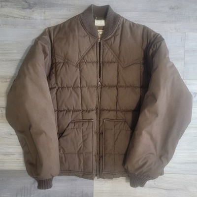 Vintage Walls Made in USA Brown Quilted insulated workwear jacket