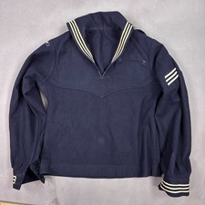 US Navy Jumper Mens 38 Dress Blue Crackerjack Vietnam War Minesweeper USS Pledge