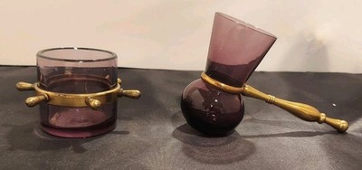 Vintage Purple Glass Barware