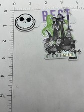STICKER: Disney Nightmare Before Christmas Jack Skellington Sally Zero halloween