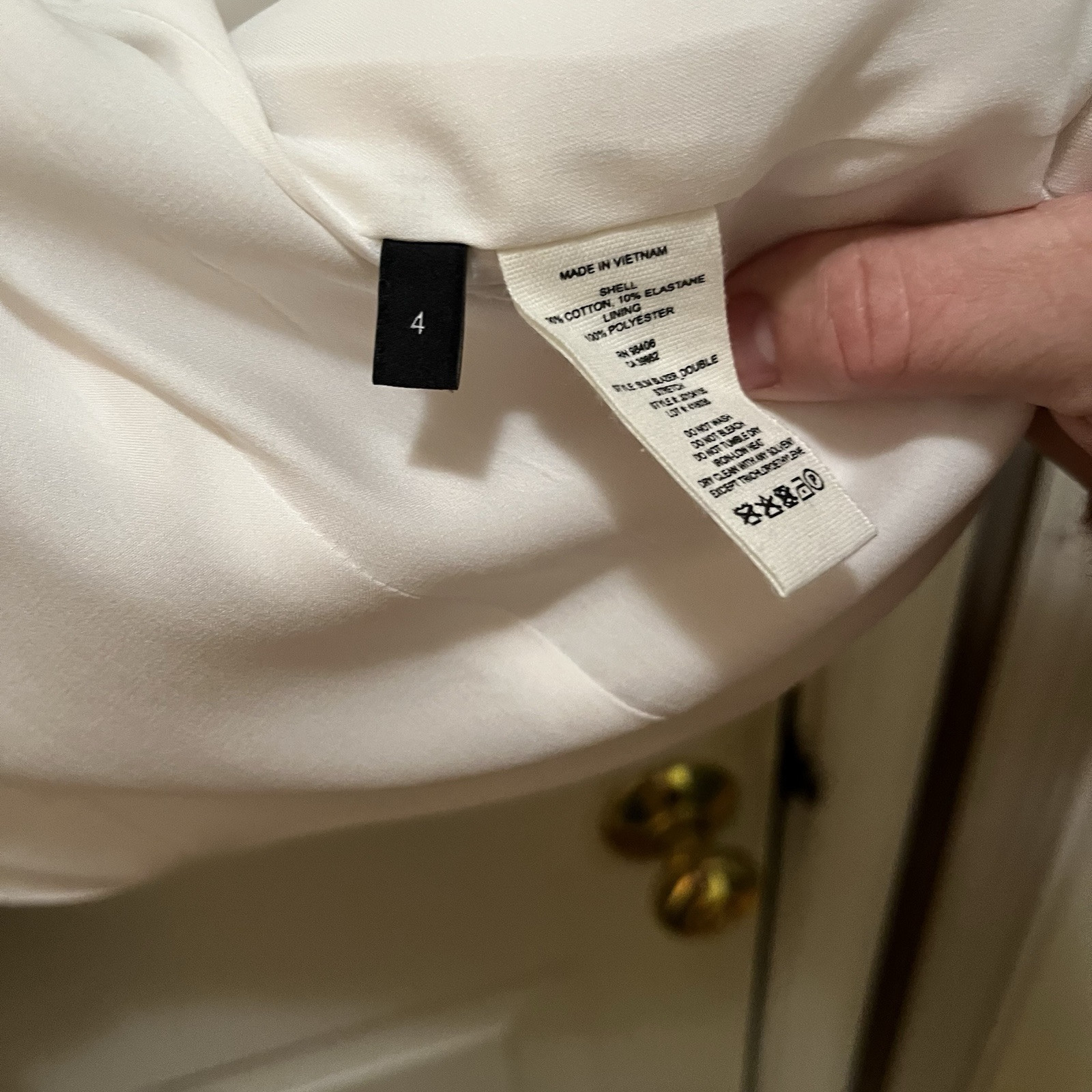 Theory Snap Front Fitted Size 4 Patch Pocket Blaz… - image 5