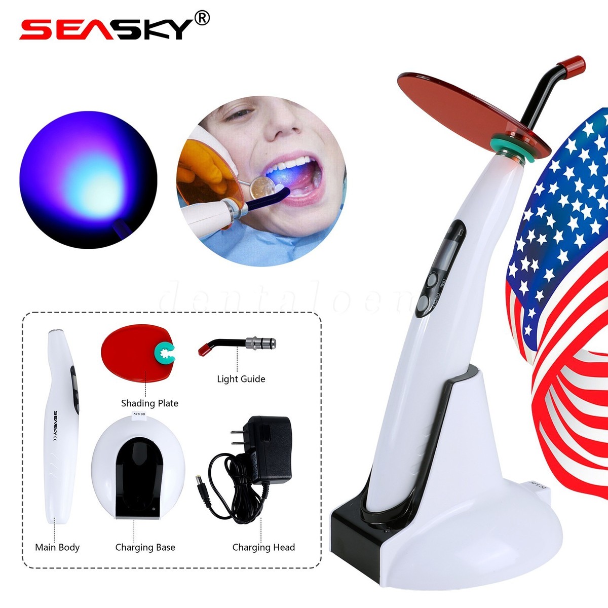 Dental Estilo LED Lampara /Fotocurado con Sistema de Blanqueamien