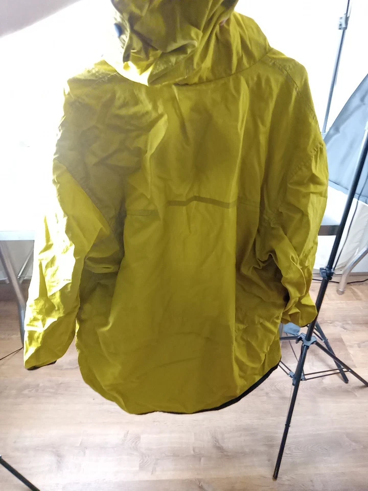 Brookstone Yellow Rain Jacket That Turns Into Bag Size Large - Image 3 of 4