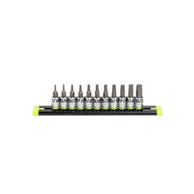 GRIPEDGE HEX Bit Socket Set | 11-PC - 1/4'' Drive Short SAE RPT Hex Driver Set |