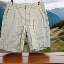 Roundtree  Yorke Casuals Cotton Ivory Shorts Mens 32 Waist