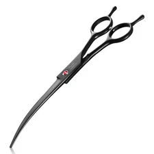 7.5" Dog Grooming Scissor - Professional Down-curved Shear with Ergonomic Han...