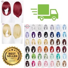 Anime Cosplay Wig 40cm Heat Resistant Synthet...