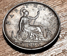 VICTORIA FARTHING 1860