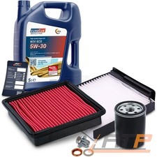 INSPEKTIONSPAKET FILTERSATZ SET A+5L EUROLUB 5W-30 FÜR NISSAN MICRA 3 03-10