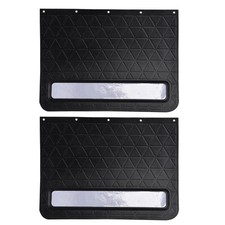 2 Pack Rubber Mud Flaps 24x18 Inch Splash Guards For Trucks Suvs Pickup