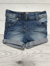 Kurze Mädchen Jeans von Pocopiano - Größe 74 - Blau