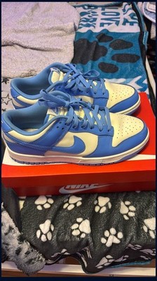 nike dunks university blue/champagne white size 10