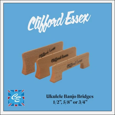 UKULELE-BANJO MAPLE BRIDGES. CLIFFORD ESSEX. 1/2" OR 5/8". FIT THE BEST. - Image 1 of 3