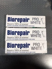 3 Pks Biorepair Pro White Repairs 100% Of Enamel Toothpaste 2.5 Fl Oz Each #L17