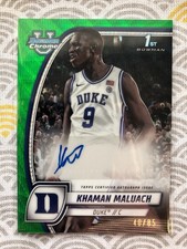 2024 Khaman Maluach, Bowman Chrome U. Green Wave Refractor Auto!! #40/85