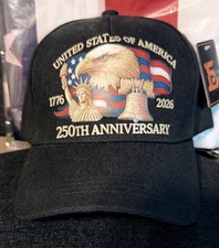 250 Anniversary USA Hat USA 250th American United States Eagle Patriotic Year...